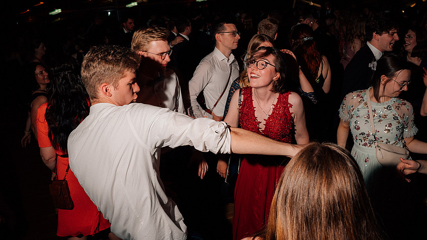 Several people on the dance floor