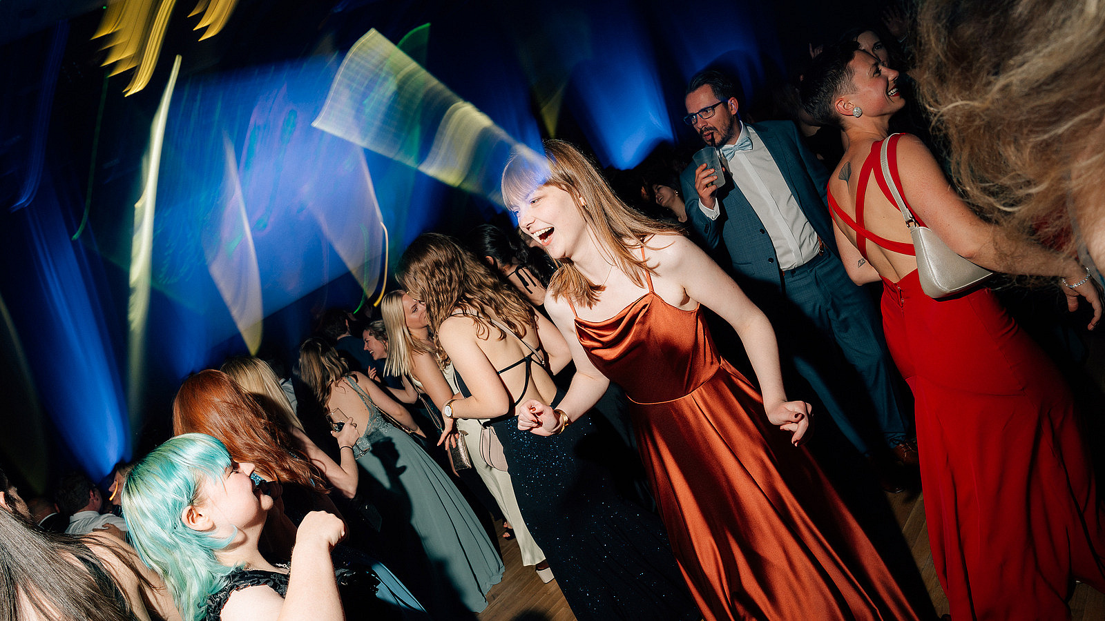 Several people on the dance floor