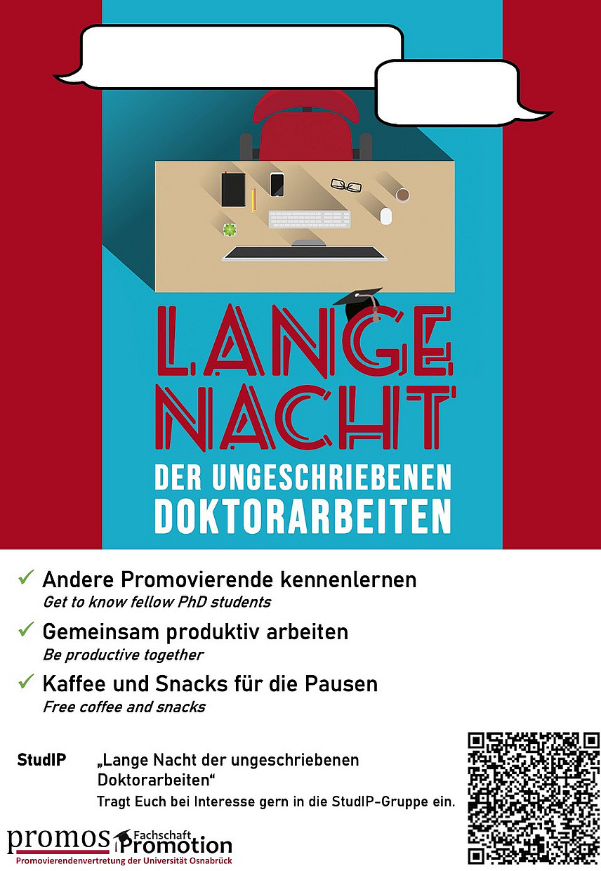 Flyer für die Lange Nacht der ungeschriebenen Doktorarbeiten